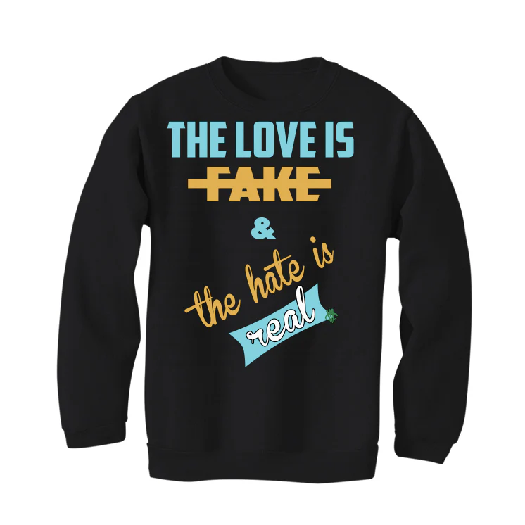 Nike SB Dunk Low x Ben & Jerry's Chunky Dunky | illcurrency Black T-Shirt (Love is Fake) - Image 4