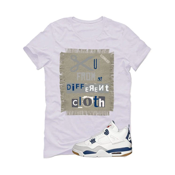 Nike SB x Air Jordan 4 Navy White T-Shirt (Cut from a different cloth)| illcurrency - Image 2