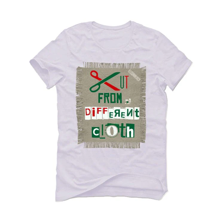 Nike SB x Air Jordan 4 “Pine Green” | illcurrency White T-Shirt (Cut from a different cloth) - Image 2