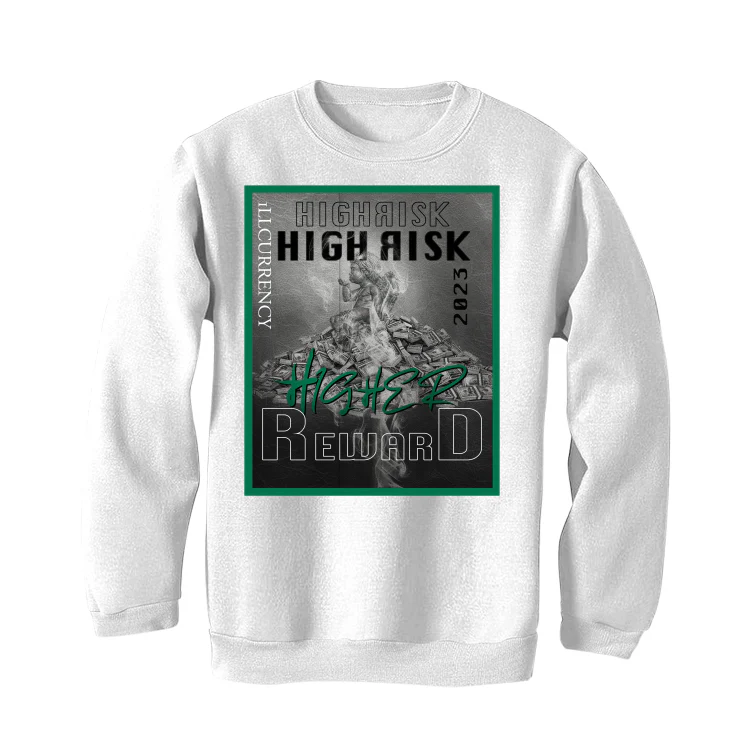 Nike SB x Air Jordan 4 “Pine Green” | illcurrency White T-Shirt (HIGHER REWARD) - Image 4