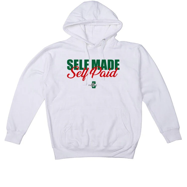 Nike SB x Air Jordan 4 “Pine Green” | illcurrency White T-Shirt (Self Made Self Paid) - Image 3