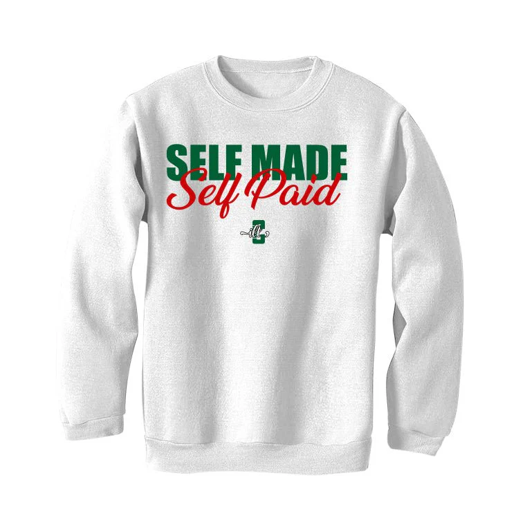 Nike SB x Air Jordan 4 “Pine Green” | illcurrency White T-Shirt (Self Made Self Paid) - Image 4