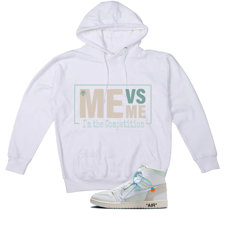 Off-White x Air Jordan 1 High OG Alaska Matching T-Shirt, Sweatshirts & Hoodies White T-Shirt (Me Vs Me)| illcurrency - Image 3