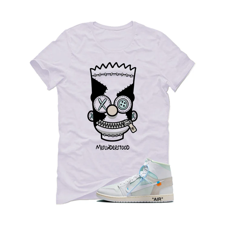 Off-White x Air Jordan 1 High OG Alaska Matching T-Shirt, Sweatshirts & Hoodies White T-Shirt (Misunderstood)| illcurrency - Image 2