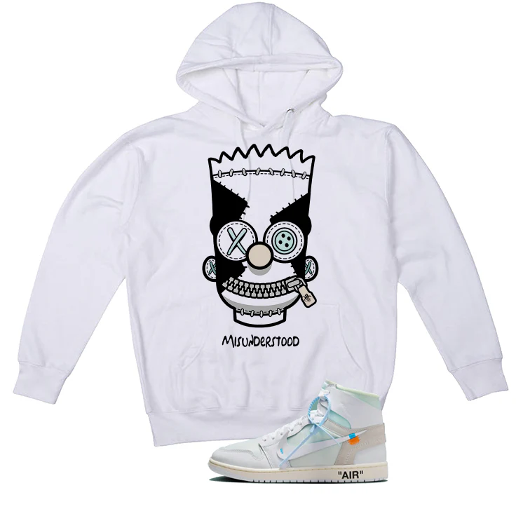 Off-White x Air Jordan 1 High OG Alaska Matching T-Shirt, Sweatshirts & Hoodies White T-Shirt (Misunderstood)| illcurrency - Image 3