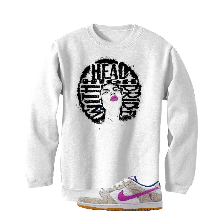 Rayssa Leal's Nike SB Dunk | illcurrency White T-Shirt (Head High) - Image 4