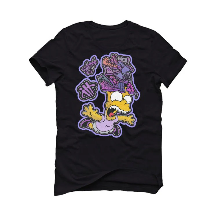 Reebok Question Mid “Grape Toe”| ILLCURRENCY Black T-Shirt (FREE FALL) - Image 2