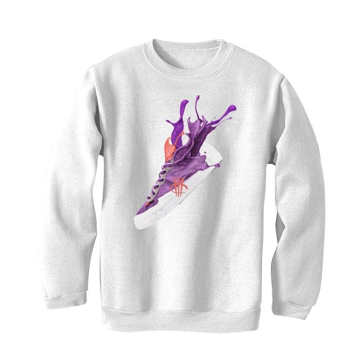 sacai x KAWS x Nike Blazer Low "DUSK PURPLE" White T-Shirt (SPLASH KAW) - Image 4