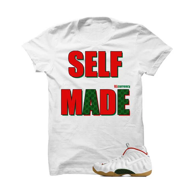Foamposite Pro "White Gucci" White T Shirt (Self Made)