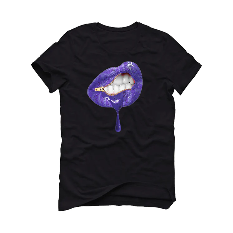 Serena Williams x Nike Air Force 1 Low "SWDC" Black T-Shirt (LIPS UNSEALED) - Image 2