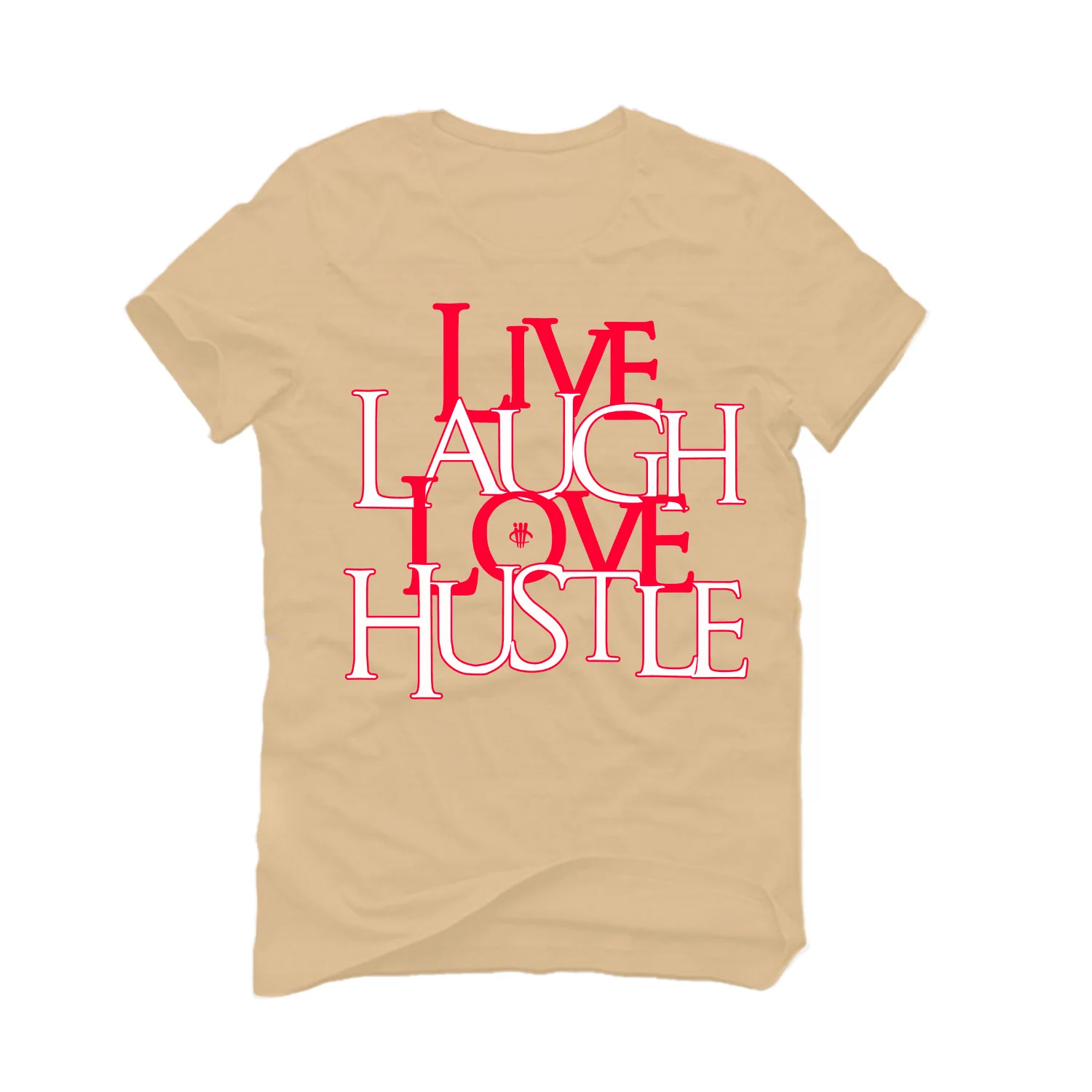 SoleFly x Air Jordan 8 Mi Casa Es Su Casa | illcurrency Tan T-Shirt (Love Hustle) - Image 2