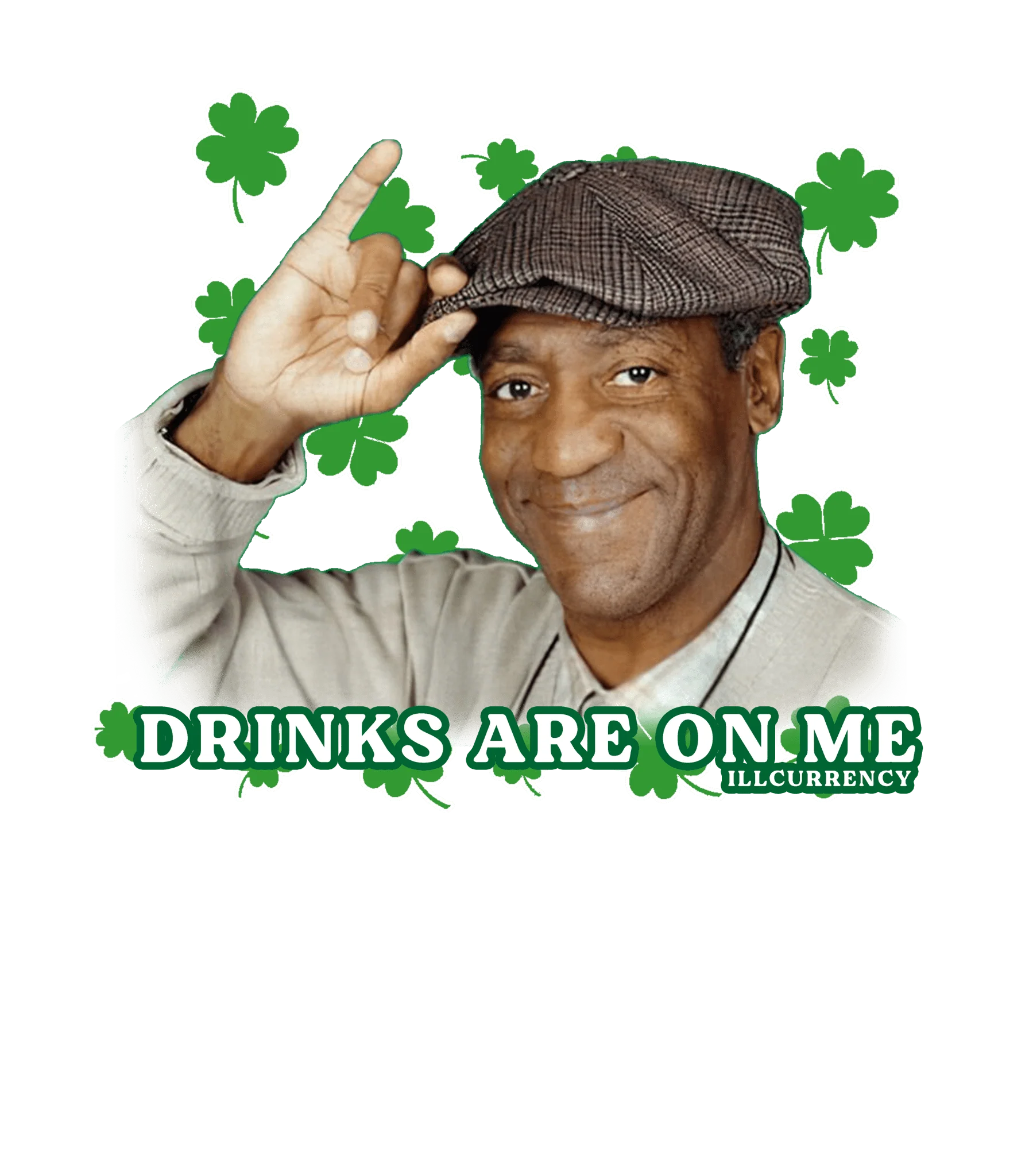 St. Pattys Collection Black T-Shirt (Drinks are on me)