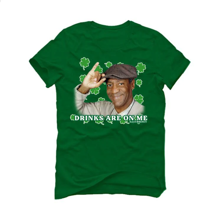 St. Pattys Collection Pine Green T-Shirt (Drinks are on me) - Image 2