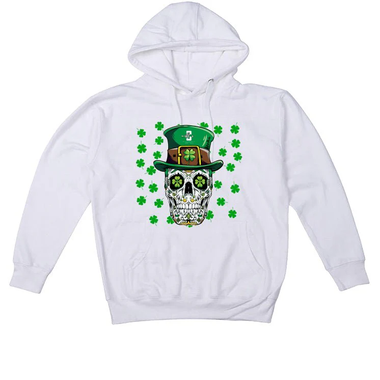 St. Pattys Collection White T-Shirt (St pattys cool skeleton) - Image 3
