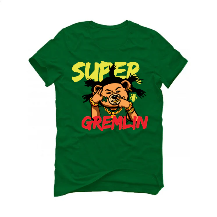 Supreme x Nike SB Dunk High “brazil” Pine Green T-Shirt (super gremlin) - Image 2
