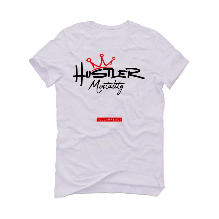 Supreme x Nike SB Dunk High “By Any Means” Black and White White T-Shirt (Hustler Mentality) - Image 2