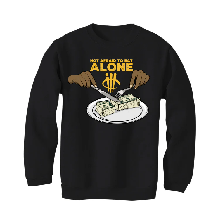 The Air Jordan 13 “Del Sol” Black T-Shirt (not afraid to eat alone) - Image 4