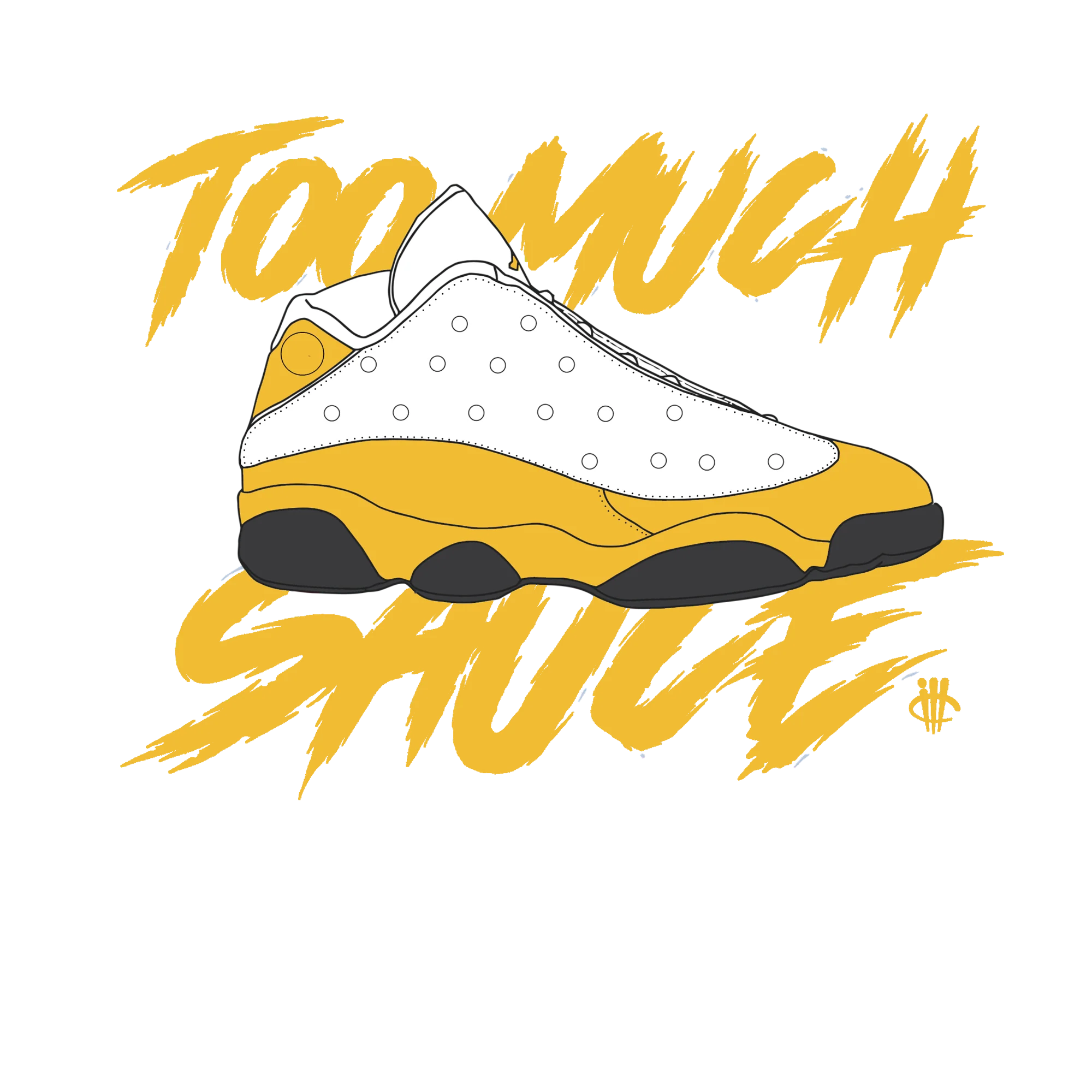 The Air Jordan 13 “Del Sol” Black T-Shirt (too much sauce)
