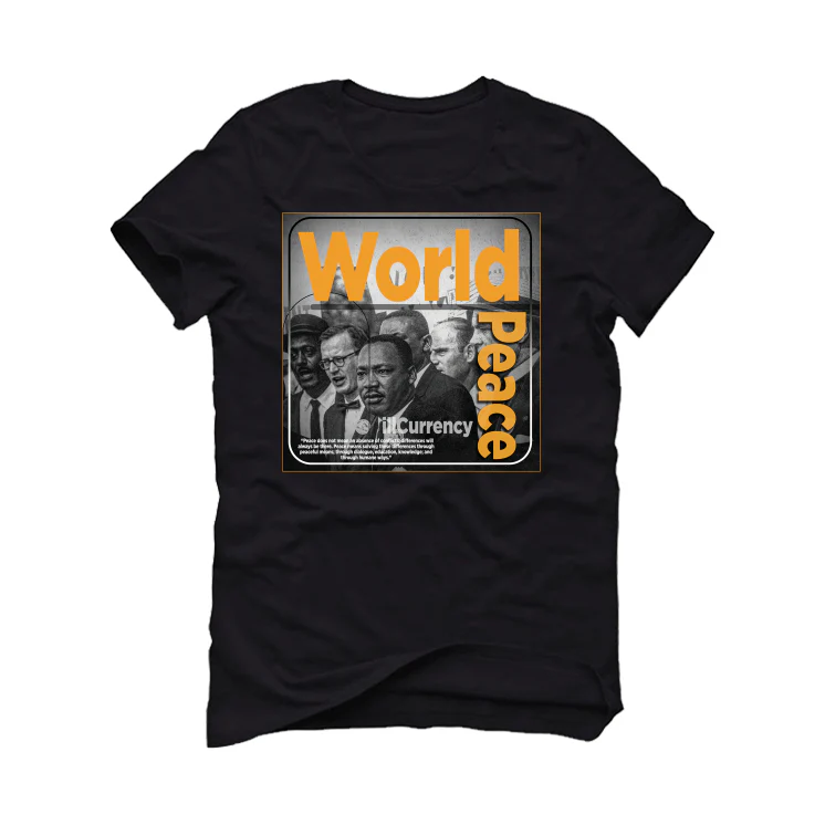 Air Jordan 13 “Del Sol” Black T-Shirt (WORLD PEACE) - Image 2