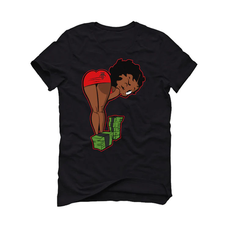 The Air Jordan 6 “Red Oreo” | ILLCURRENCY Black T-Shirt (BOO) - Image 2