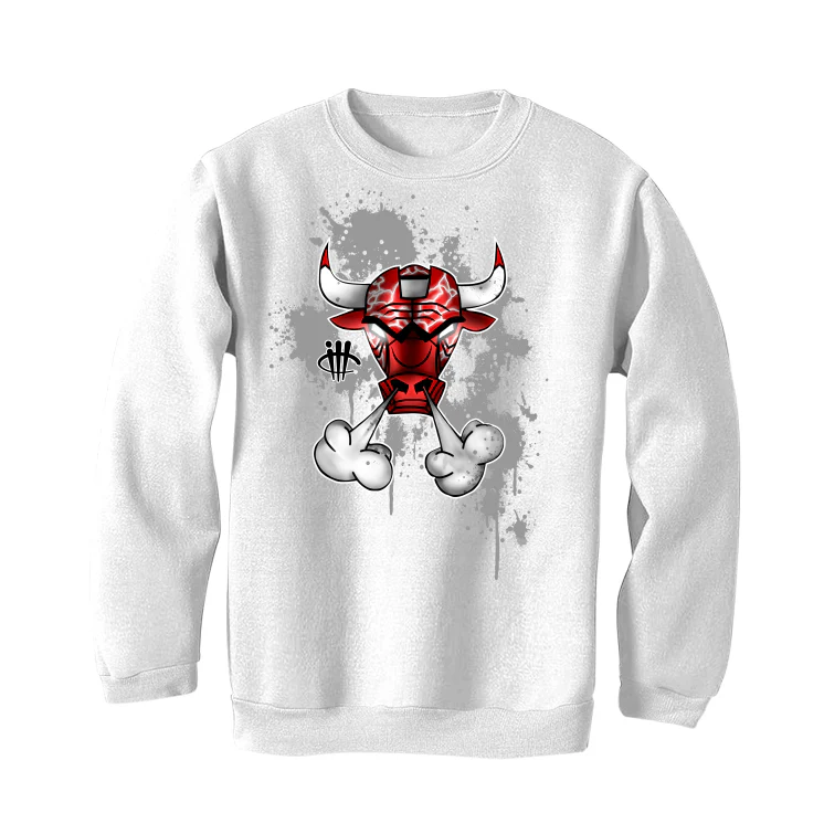 The Air Jordan 6 “Red Oreo” | ILLCURRENCY White T-Shirt (Iron Bull) - Image 4