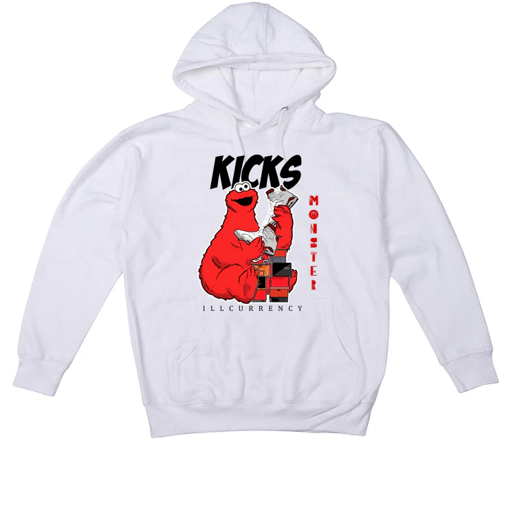 The Air Jordan 6 “Red Oreo” | ILLCURRENCY White T-Shirt (Kicks Monster) - Image 3