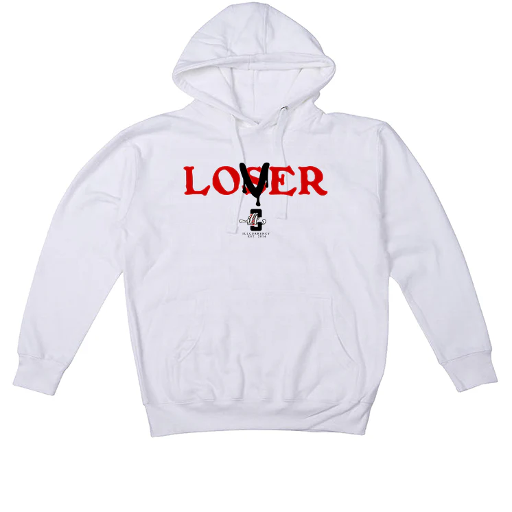 The Air Jordan 6 “Red Oreo” | ILLCURRENCY White T-Shirt (Loser) - Image 3