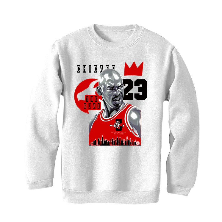 The Air Jordan 6 “Red Oreo” | ILLCURRENCY White T-Shirt (The Goat) - Image 4