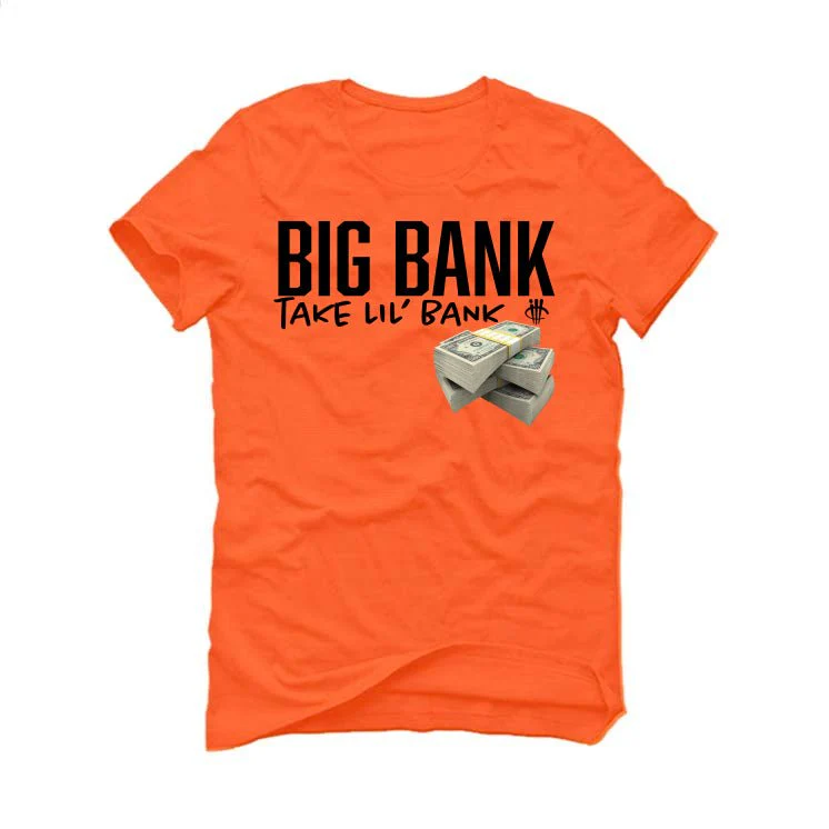 TIGHTBOOTH x Nike SB Dunk Low | illcurrency Orange T-Shirt (Big Bank) - Image 2