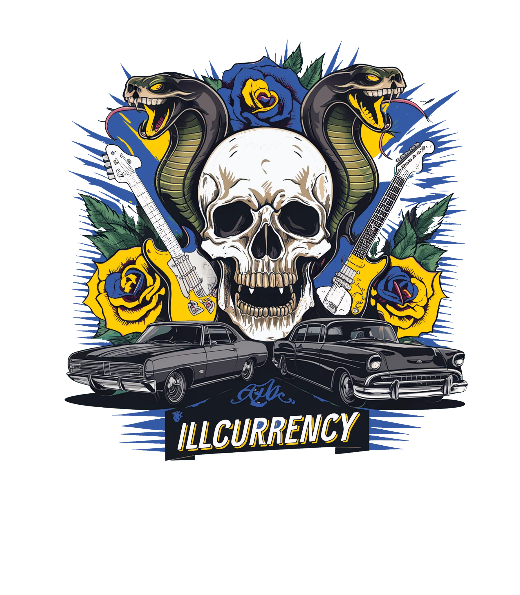 Travis Scott x Air Jordan 1 Low OG “Canary” | illcurrency White T-Shirt (Vintage Illcurrency)