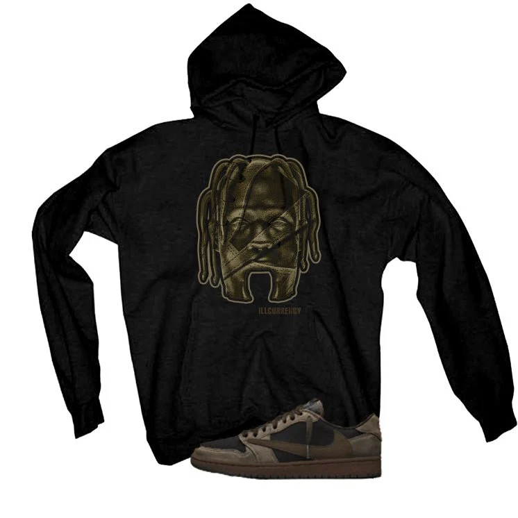 Travis Scott x Air Jordan 1 Low OG Velvet Brown Black T-Shirt (Travis Land)| illcurrency - Image 3