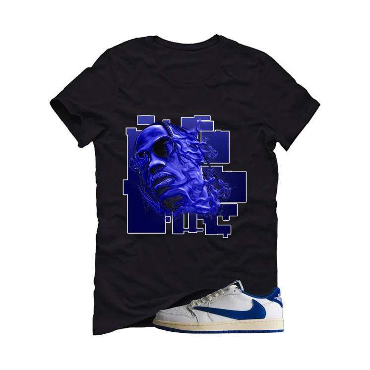 Travis Scott x Fragment x Air Jordan 1 Low OG 2025 Matching T-Shirt, Sweatshirts & Hoodies Black T-Shirt (Trav Smoke)| illcurrency - Image 2