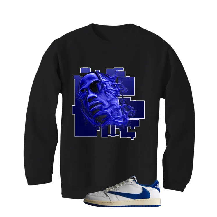 Travis Scott x Fragment x Air Jordan 1 Low OG 2025 Matching T-Shirt, Sweatshirts & Hoodies Black T-Shirt (Trav Smoke)| illcurrency - Image 4