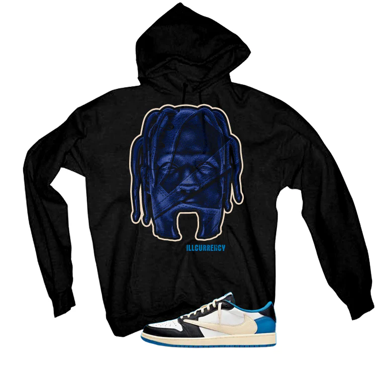 Travis Scott x Fragment x Air Jordan 1 Low OG Matching T-Shirt, Sweatshirts & Hoodies Black T-Shirt (Travis Land)| illcurrency - Image 3
