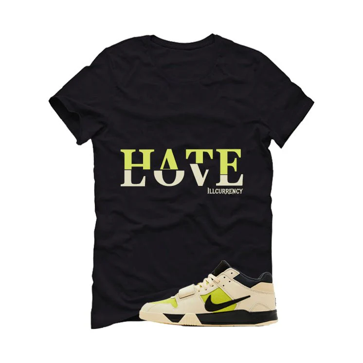 Travis Scott x Jordan Jumpman Jack Bright Cactus Black T-Shirt (Hate Love)| illcurrency - Image 2