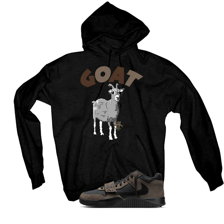 Travis Scott x Jordan Jumpman Jack Dark Mocha Black T-Shirt (Goat)| illcurrency - Image 3