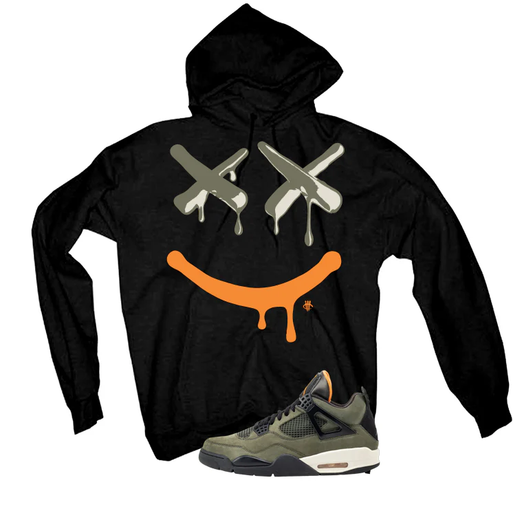 Undefeated x Air Jordan 4 Black T-Shirt (Happy Drip)| illcurrency - Image 3