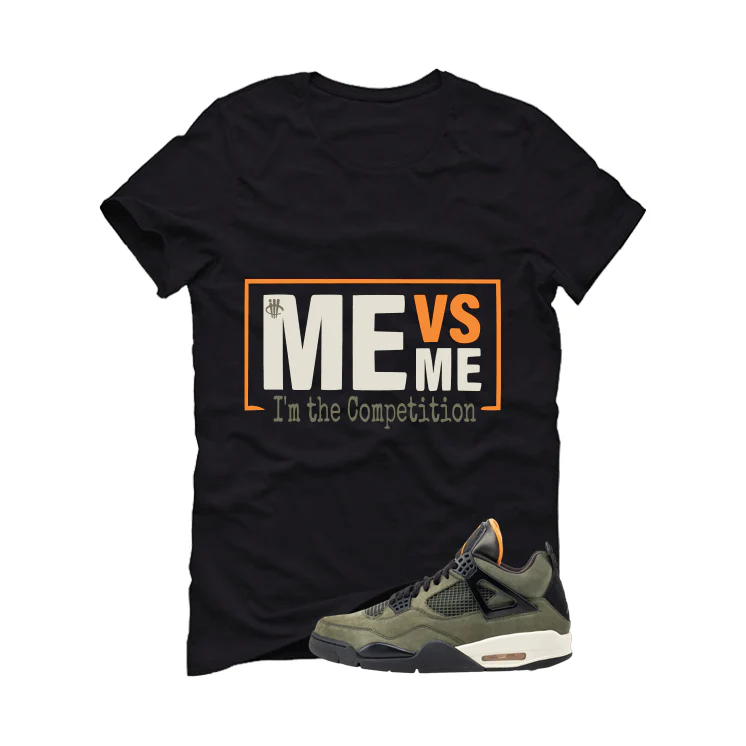Undefeated x Air Jordan 4 Black T-Shirt (Me Vs Me)| illcurrency - Image 2