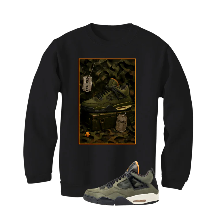 Undefeated x Air Jordan 4 Black T-Shirt (Represent)| illcurrency - Image 4