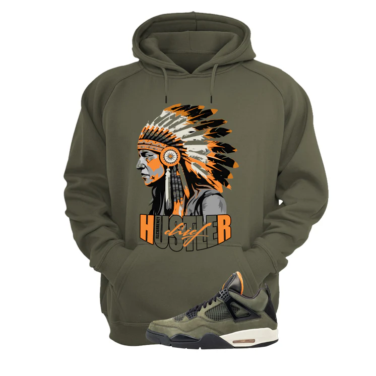 Undefeated x Air Jordan 4 Military Green T-Shirt (Hustler Chief)| illcurrency - Image 3