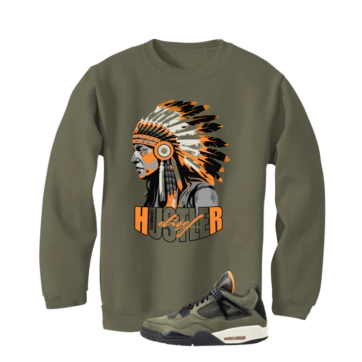 Undefeated x Air Jordan 4 Military Green T-Shirt (Hustler Chief)| illcurrency - Image 4