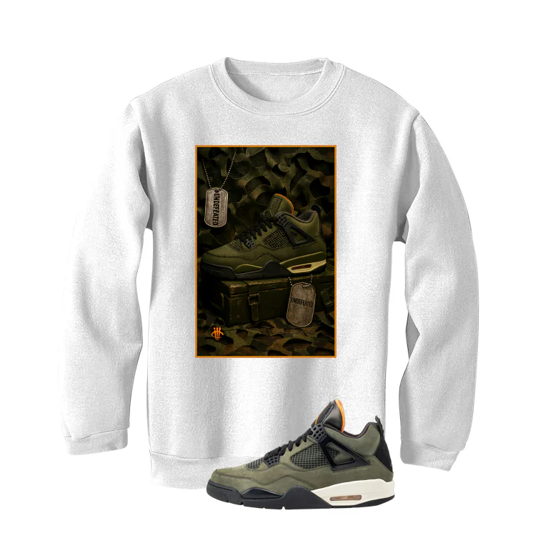 Undefeated x Air Jordan 4 White T-Shirt (Represent)| illcurrency - Image 4