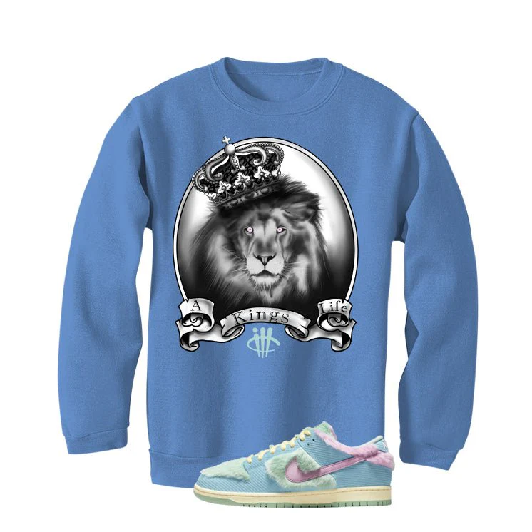Verdy x Nike SB Dunk Low Visty Carolina Blue T-Shirt (King's Life)| illcurrency - Image 4