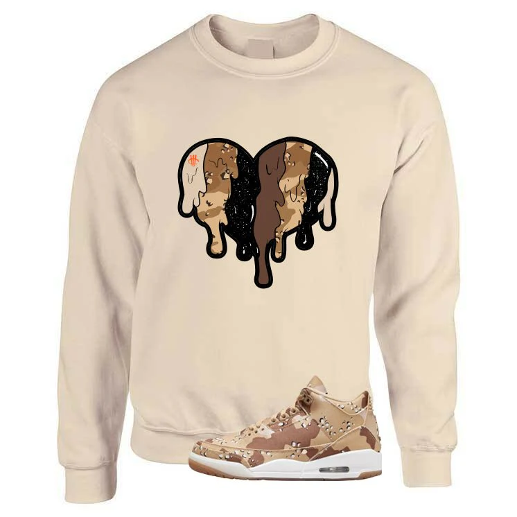 WNBA x Air Jordan 3 Desert Camo Tan T-Shirt (Heart)| illcurrency - Image 3