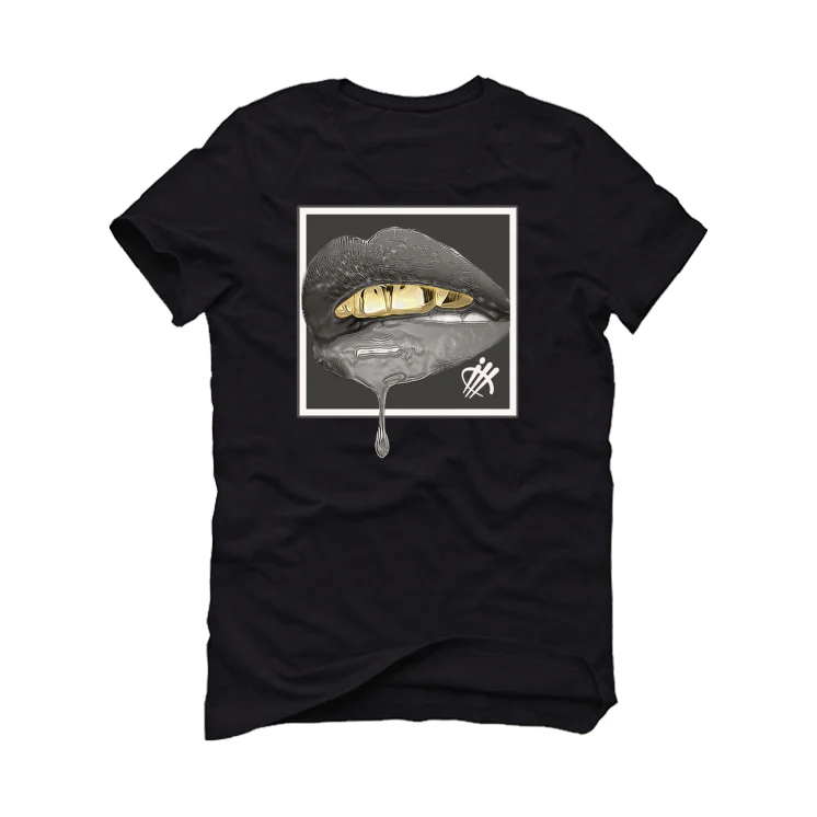 YEEZY BOOST 350 V2 (BONE) Black T-Shirt (lipstick) - Image 2